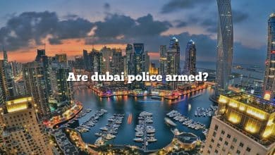 Are dubai police armed?