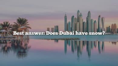 Best answer: Does Dubai have snow?