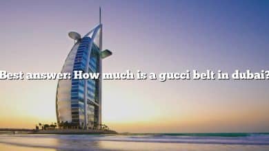 Best answer: How much is a gucci belt in dubai?