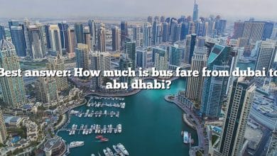 Best answer: How much is bus fare from dubai to abu dhabi?