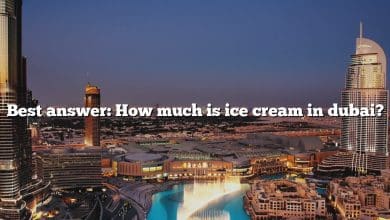 Best answer: How much is ice cream in dubai?