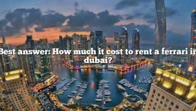 Best answer: How much it cost to rent a ferrari in dubai?