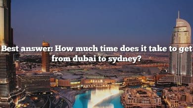 Best answer: How much time does it take to get from dubai to sydney?