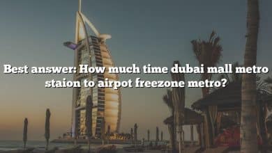 Best answer: How much time dubai mall metro staion to airpot freezone metro?