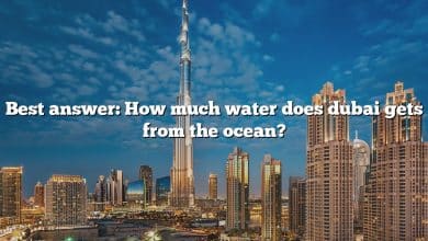 Best answer: How much water does dubai gets from the ocean?