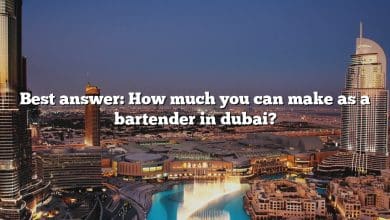 Best answer: How much you can make as a bartender in dubai?