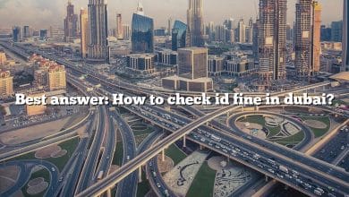 Best answer: How to check id fine in dubai?