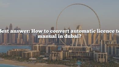 Best answer: How to convert automatic licence to manual in dubai?