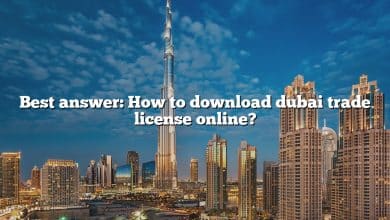 Best answer: How to download dubai trade license online?