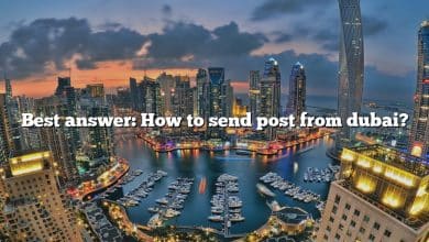 Best answer: How to send post from dubai?