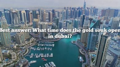 Best answer: What time does the gold souk open in dubai?