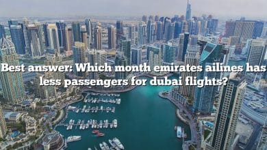 Best answer: Which month emirates ailines has less passengers for dubai flights?
