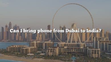 Can I bring phone from Dubai to India?