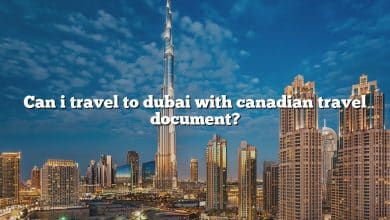 Can i travel to dubai with canadian travel document?