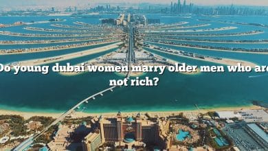 Do young dubai women marry older men who are not rich?