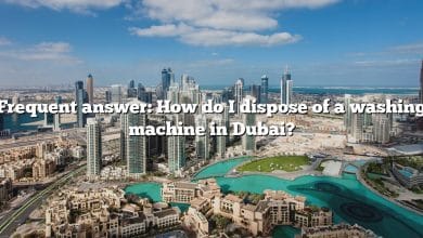 Frequent answer: How do I dispose of a washing machine in Dubai?