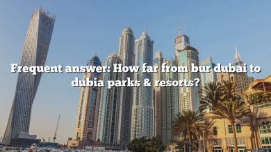 Frequent answer: How far from bur dubai to dubia parks & resorts?