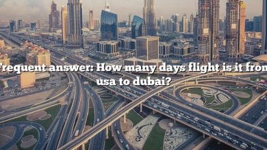 Frequent answer: How many days flight is it from usa to dubai?