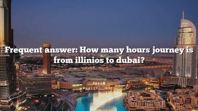 Frequent answer: How many hours journey is from illinios to dubai?