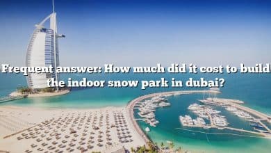 Frequent answer: How much did it cost to build the indoor snow park in dubai?