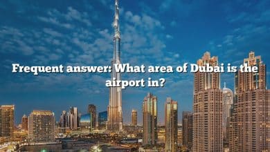 Frequent answer: What area of Dubai is the airport in?