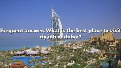 Frequent answer: What is the best place to visit riyadh or dubai?