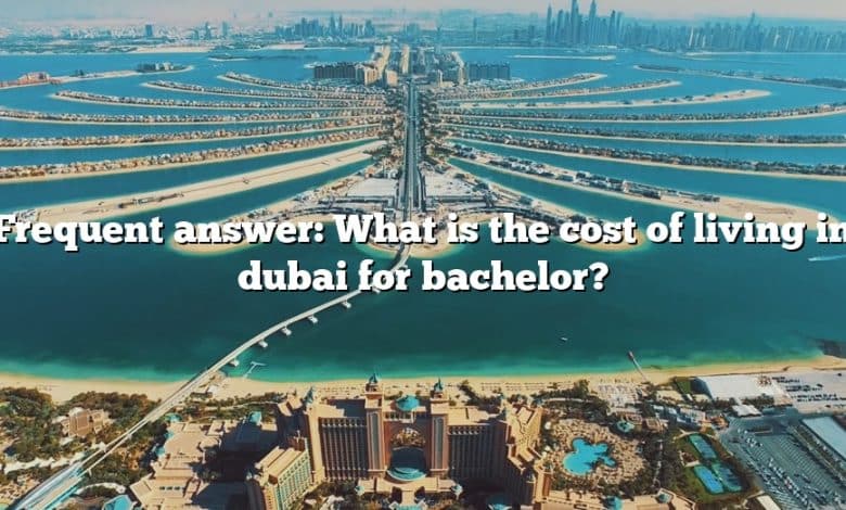 Frequent answer: What is the cost of living in dubai for bachelor?