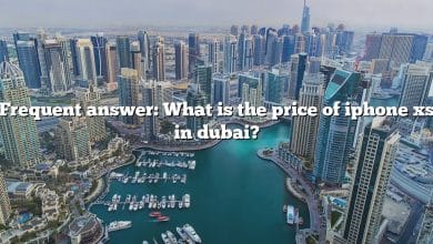 Frequent answer: What is the price of iphone xs in dubai?