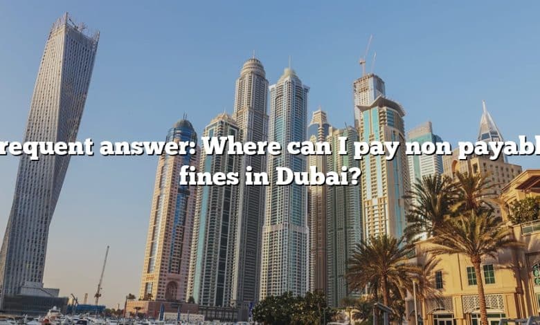 Frequent answer: Where can I pay non payable fines in Dubai?
