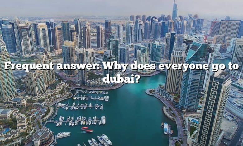 Frequent answer: Why does everyone go to dubai?
