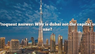 Frequent answer: Why is dubai not the capital of uae?