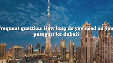 Frequent question: How long do you need on your passport for dubai?