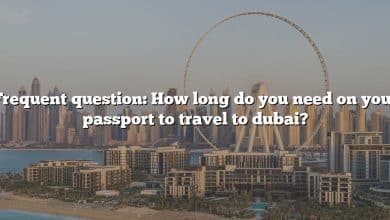 Frequent question: How long do you need on your passport to travel to dubai?
