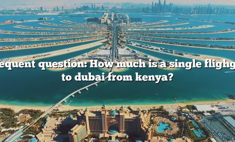 Frequent question: How much is a single flighght to dubai from kenya?