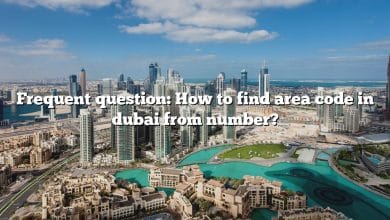 Frequent question: How to find area code in dubai from number?