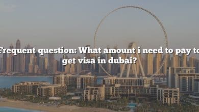 Frequent question: What amount i need to pay to get visa in dubai?