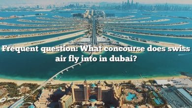 Frequent question: What concourse does swiss air fly into in dubai?