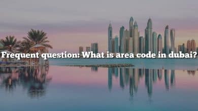 Frequent question: What is area code in dubai?