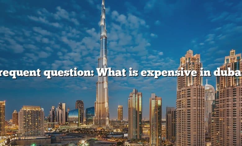Frequent question: What is expensive in dubai?
