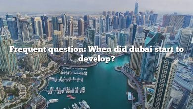 Frequent question: When did dubai start to develop?