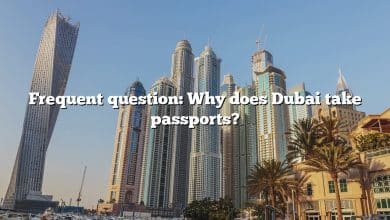Frequent question: Why does Dubai take passports?
