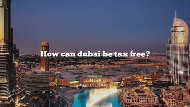 How can dubai be tax free?
