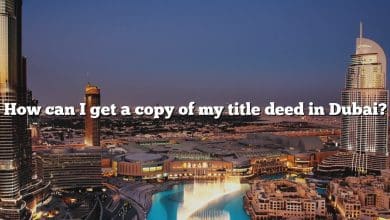 How can I get a copy of my title deed in Dubai?