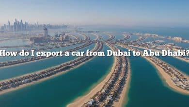 How do I export a car from Dubai to Abu Dhabi?