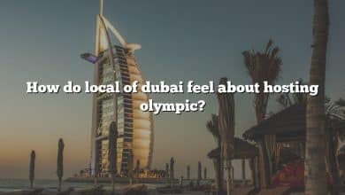 How do local of dubai feel about hosting olympic?