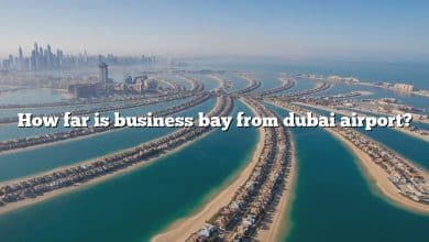 How far is business bay from dubai airport?
