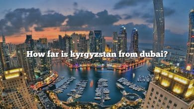How far is kyrgyzstan from dubai?