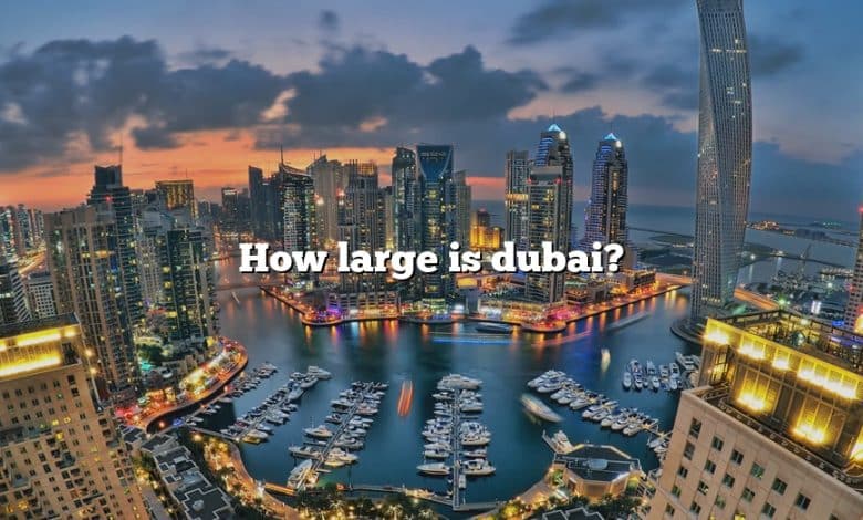 How large is dubai?