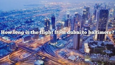 How long is the flight from dubai to baltimore?