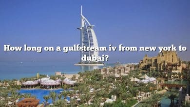 How long on a gulfstream iv from new york to dubai?